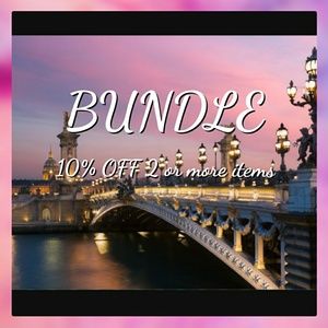 BUNDLE 10% OFF 2 OR MORE ITEMS